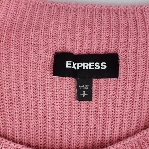 Express Ruffle Bell Sleeve Pullover Sweater Knit Sweater Boho/Retro Size S - Picture 6 of 6